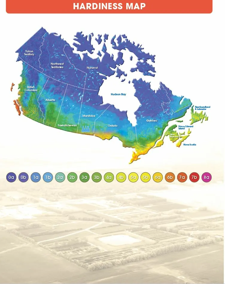 Growing Zone Map - Canada
